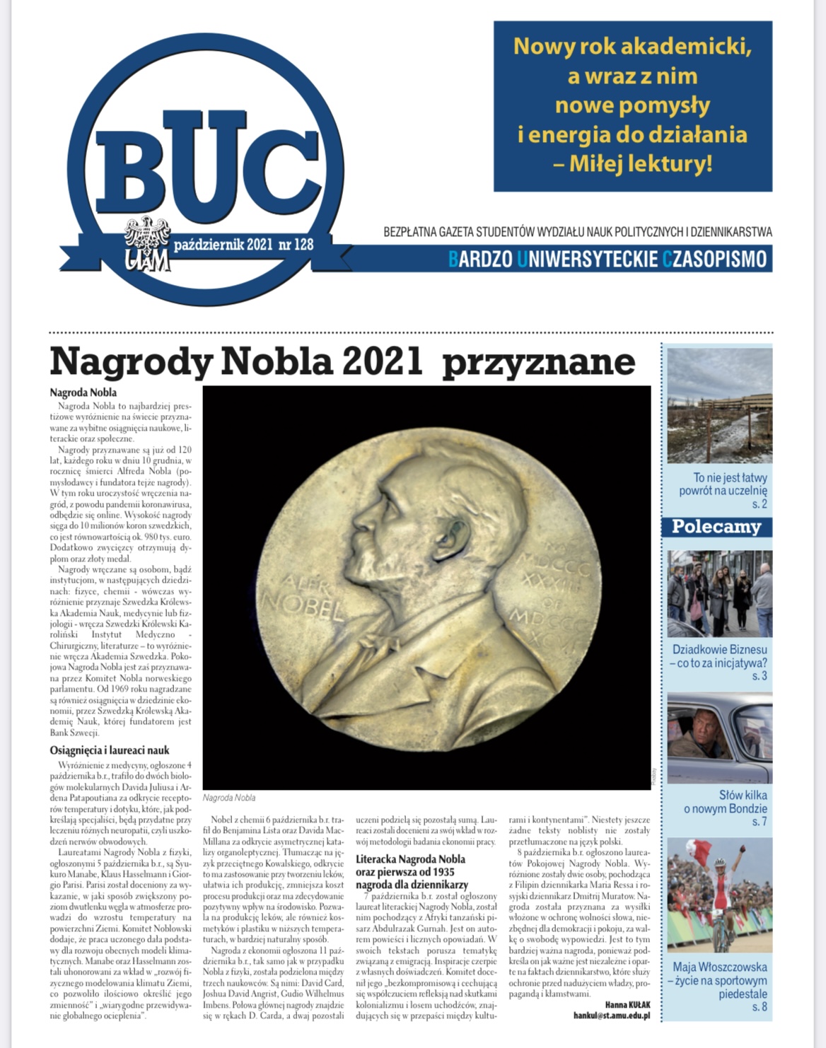 Read more about the article Październikowy numer BUC-a