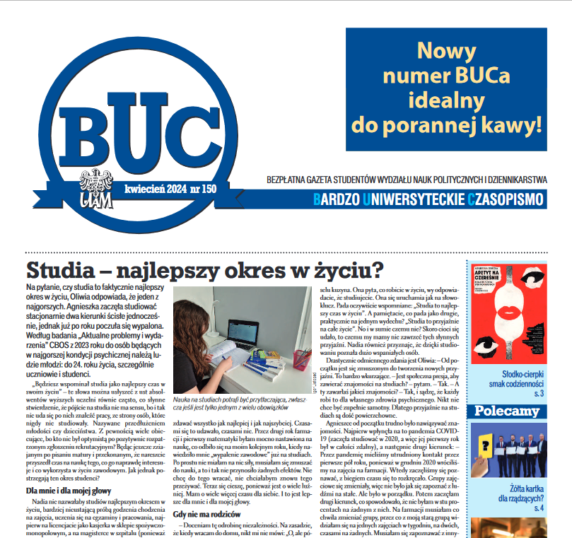 Read more about the article Kwietniowy numer BUC-a